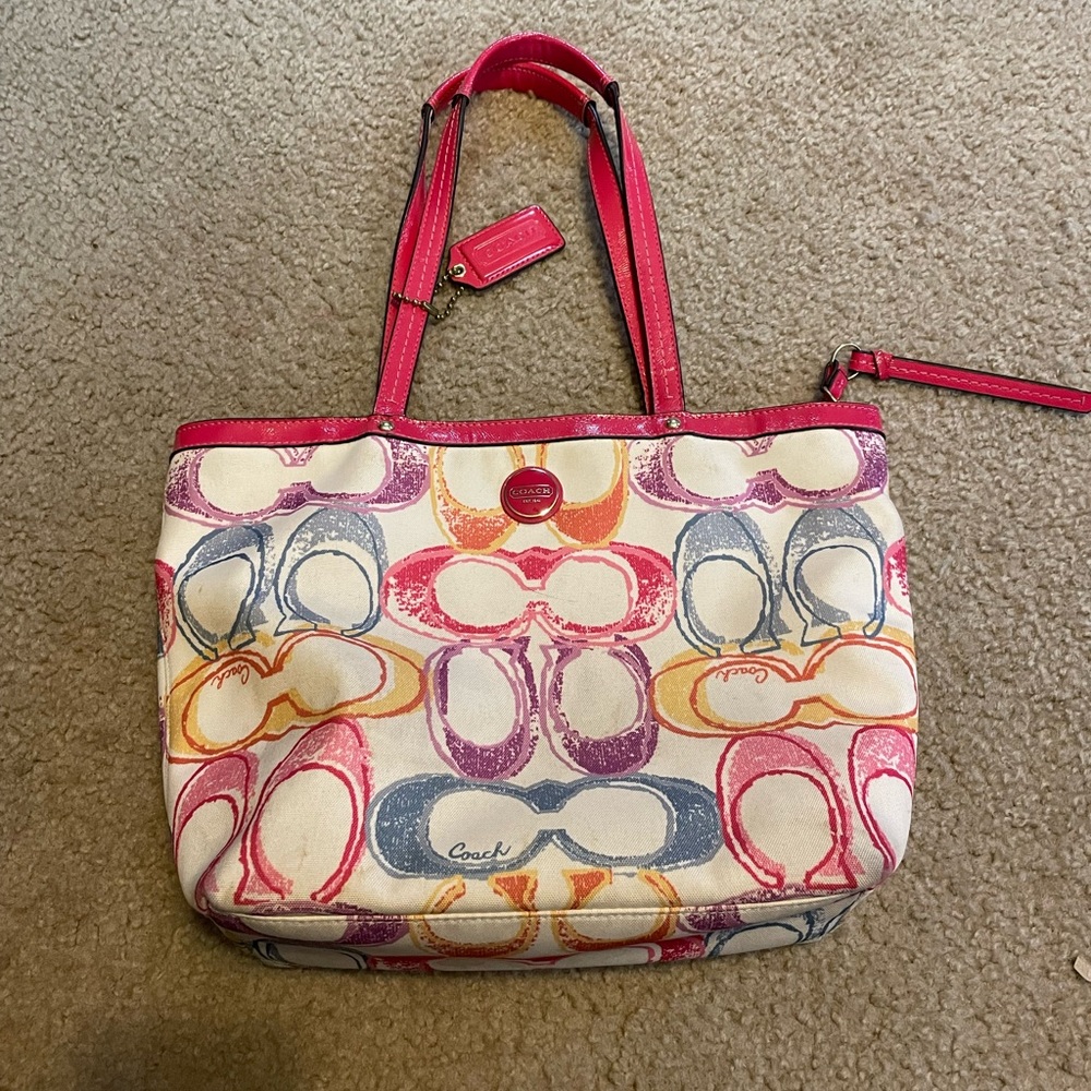 Coach poppy dream Scribble Handbag